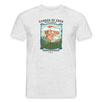 Kranich_Garden d’Eden - T-shirt homme - gris chiné - Devant - AI Model Male 178 dark (178cm)