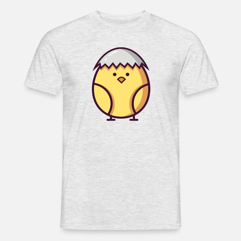 cute easter chick hatched recently - Men’s T-shirt - heather grey