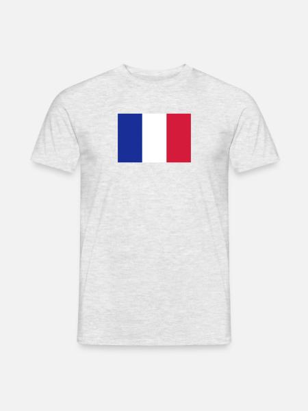 France flag - Men's T-Shirt - heather grey