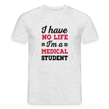 Medizinstudent - Männer T-Shirt - Grau meliert - Vorne - AI Model Male 178 dark (178cm)