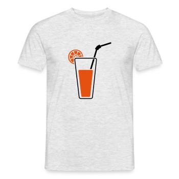 cocktail_002 - Männer T-Shirt - Grau meliert - Vorne - AI Model Male 178 dark (178cm)