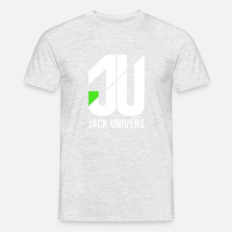 Jack Univers - Männer T-Shirt - Grau meliert