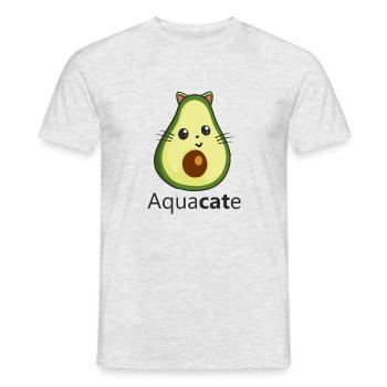 Aquacate Spanisch für Avocado - Männer T-Shirt - Grau meliert - Vorne - AI Model Male 178 dark (178cm)