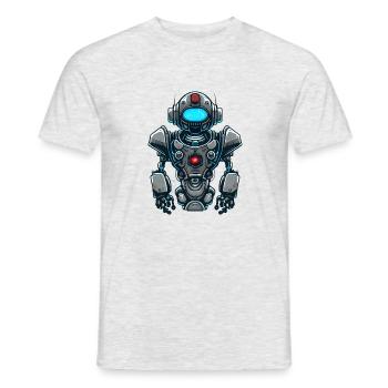 Roboter - Männer T-Shirt - Grau meliert - Vorne - AI Model Male 178 dark (178cm)