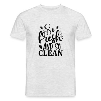 So Fresh and so Clean - Men's T-Shirt - heather grey - Front - AI Model Male 178 dark (178cm)