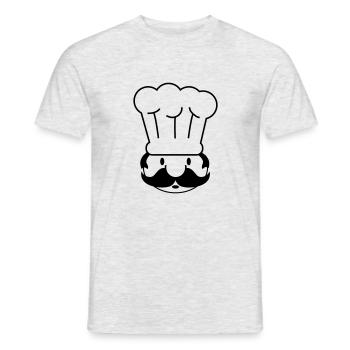 cuire - T-shirt homme - gris chiné - Devant - AI Model Male 178 dark (178cm)