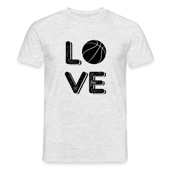 Basket-ball - T-shirt homme - gris chiné - Devant - AI Model Male 178 dark (178cm)