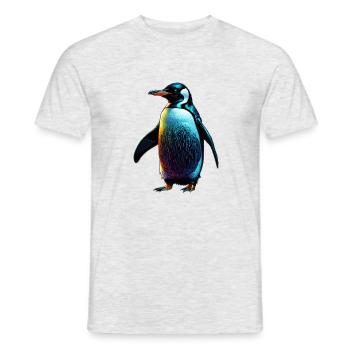 Pinguin - Männer T-Shirt - Grau meliert - Vorne - AI Model Male 178 dark (178cm)