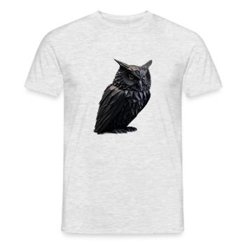 Eule II - Männer T-Shirt - Grau meliert - Vorne - AI Model Male 178 dark (178cm)
