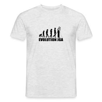 JGA - Männer T-Shirt - Grau meliert - Vorne - AI Model Male 178 dark (178cm)