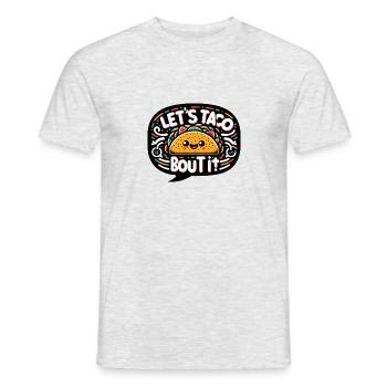 Let's Taco Bout It - Männer T-Shirt - Grau meliert - Vorne - AI Model Male 178 dark (178cm)