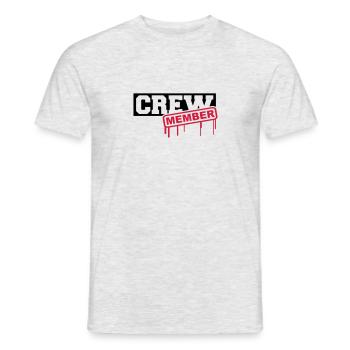 Crew Member - T-shirt homme - gris chiné - Devant - AI Model Male 178 dark (178cm)