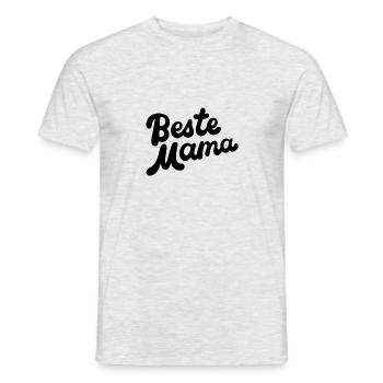 Beste Mama - Männer T-Shirt - Grau meliert - Vorne - AI Model Male 178 dark (178cm)