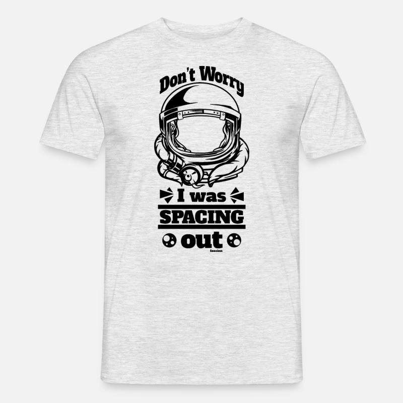 cooler Astronaut - Männer T-Shirt - Grau meliert