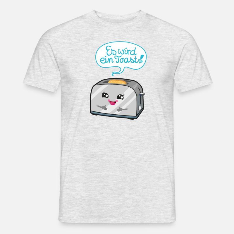 Es wird ein Toast! - Männer T-Shirt - Grau meliert