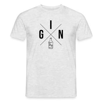 X Gin Dry - schwarz - Männer T-Shirt - Grau meliert - Vorne - AI Model Male 178 dark (178cm)