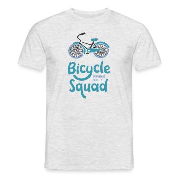 Bicycle Squad Hobby-Radfahrer - Männer T-Shirt - Grau meliert - Vorne - AI Model Male 178 dark (178cm)