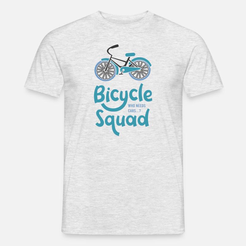 Bicycle Squad Hobby-Radfahrer - Männer T-Shirt - Grau meliert