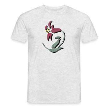 i like flowers - T-shirt homme - gris chiné - Devant - AI Model Male 178 dark (178cm)