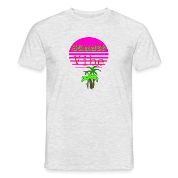 SummerVibe1 - Männer T-Shirt - Grau meliert - Vorne - AI Model Male 178 dark (178cm)