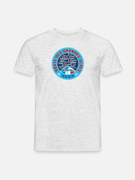 Route des Grandes Alpes V3 | 2023 - Männer T-Shirt - Grau meliert
