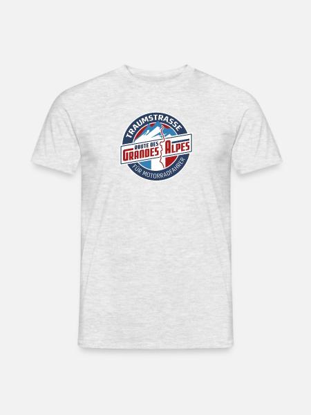 Droga marzeń RdGA dla motocyklistów - T-shirt męski - szary melanż