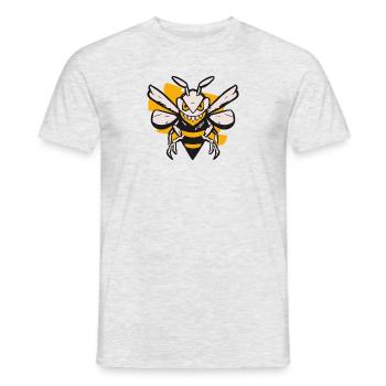 Abeille maléfique - T-shirt homme - gris chiné - Devant - AI Model Male 178 dark (178cm)
