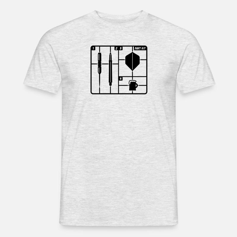 dart kit - Männer T-Shirt - Grau meliert