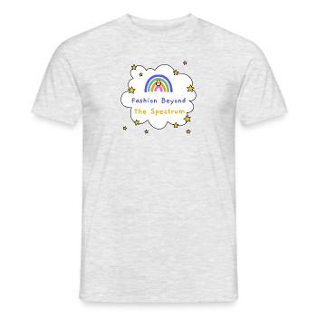 Mode jenseits des Spektrums - Autism Artistry - Männer T-Shirt - Grau meliert - Vorne - AI Model Male 178 dark (178cm)