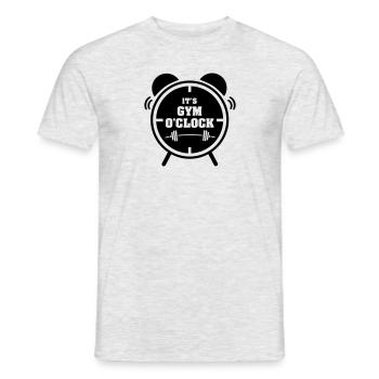 It's Gym O'Clock - T-shirt homme - gris chiné - Devant - AI Model Male 178 dark (178cm)