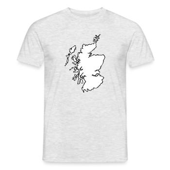 Pays - Ecosse - T-shirt homme - gris chiné - Devant - AI Model Male 178 dark (178cm)