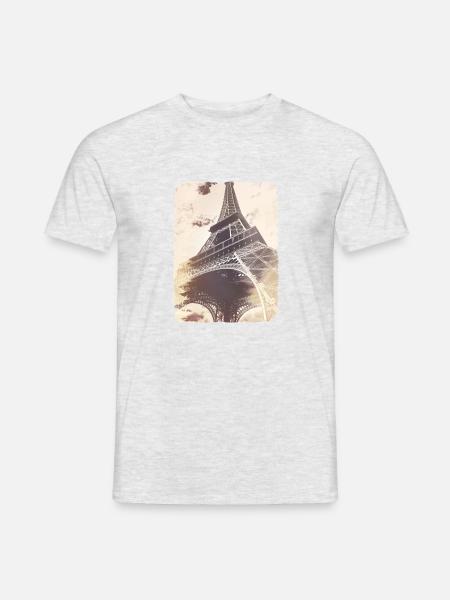 Paris Eiffelturm Tour Eiffel Frankreich France - Männer T-Shirt - Grau meliert