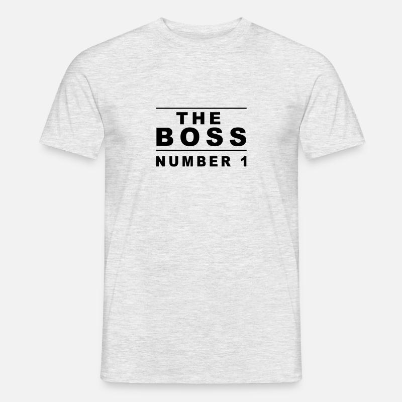 Der Chef Nummer 1 - Männer T-Shirt - Grau meliert