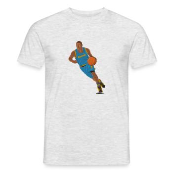 Basketball - T-shirt homme - gris chiné - Devant - AI Model Male 178 dark (178cm)
