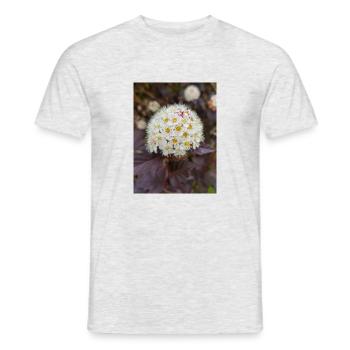 Blasenspiere à neuf écorces Physocarpus capitatus - T-shirt homme - gris chiné - Devant - AI Model Male 178 dark (178cm)