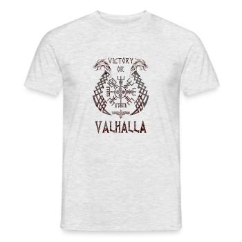 Vikings norden valhalla suède scandinavia flaga - T-shirt homme - gris chiné - Devant - AI Model Male 178 dark (178cm)