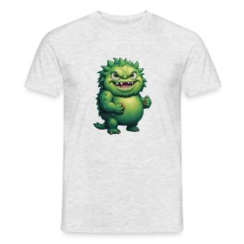 The Monster - Men's T-Shirt - heather grey - Front - AI Model Male 178 dark (178cm)