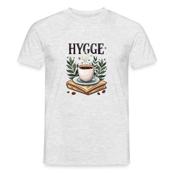 HYGGE - Men's T-Shirt - heather grey - Front - AI Model Male 178 dark (178cm)