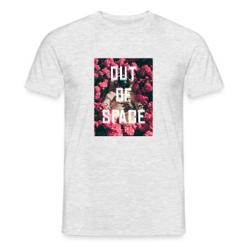 Out of Space - Männer T-Shirt - Grau meliert - Vorne - AI Model Male 178 dark (178cm)