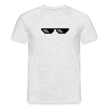 Thug Live Shades - Men's T-Shirt - heather grey - Front - AI Model Male 178 dark (178cm)