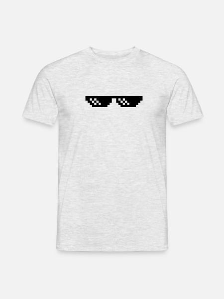 Thug Live Shades - Men's T-Shirt - heather grey