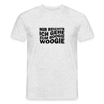 Mir reichts ich gehe zum Boogie-Woogie - Männer T-Shirt - Grau meliert - Vorne - AI Model Male 178 dark (178cm)