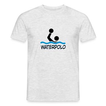 waterpolo4 - Men's T-Shirt - heather grey - Front - AI Model Male 178 dark (178cm)