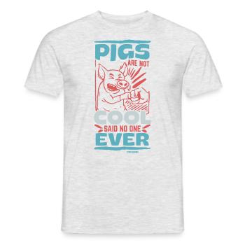Cochon Cochon PorcLet Semer Des Cochons Cadeau - T-shirt homme - gris chiné - Devant - AI Model Male 178 dark (178cm)