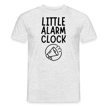 little alarm clock born birthday gift - Men's T-Shirt - heather grey - Front - AI Model Male 178 dark (178cm)