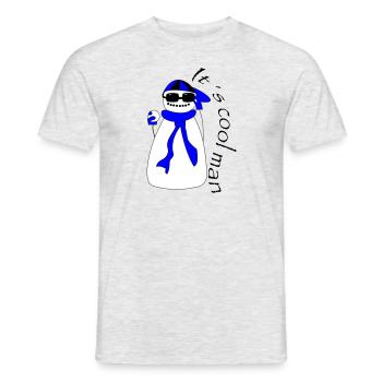 C’est cool man - T-shirt homme - gris chiné - Devant - AI Model Male 178 dark (178cm)