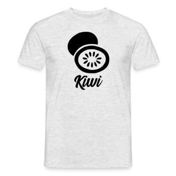 Ich liebe Kiwis - Männer T-Shirt - Grau meliert - Vorne - AI Model Male 178 dark (178cm)