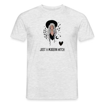 Modern Witch Hexe Spiritualität magisch - Männer T-Shirt - Grau meliert - Vorne - AI Model Male 178 dark (178cm)