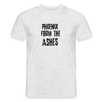 Phoenix from the ashes - Men's T-Shirt - heather grey - Front - AI Model Male 178 dark (178cm)