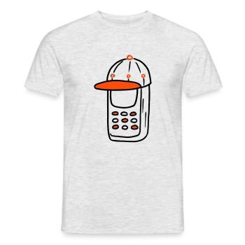 handicap - T-shirt homme - gris chiné - Devant - AI Model Male 178 dark (178cm)